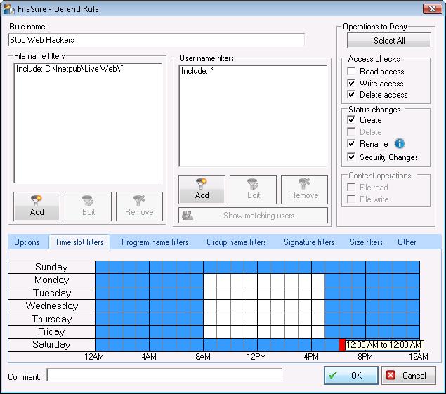 Time-Based Rules in FileSure